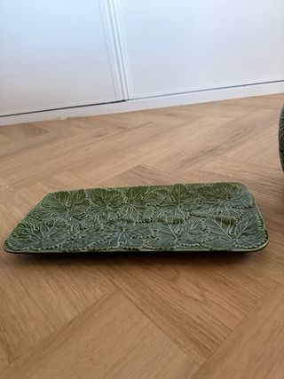 Conjunto Cerámica Portuguesa Piña y Bandeja