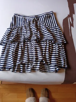 Falda Zara volantes rayas Talla 11/12