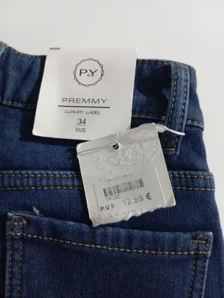 Pantalón vaquero azul talla M