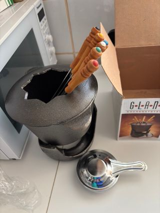Set Fondue G-L-A-N-Z Hierro Fundido