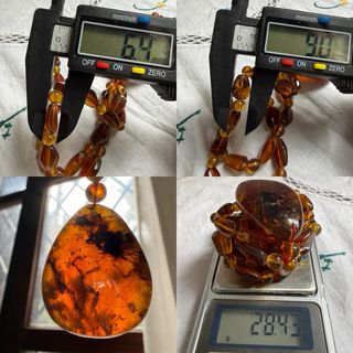 Collar de ámbar con colgante