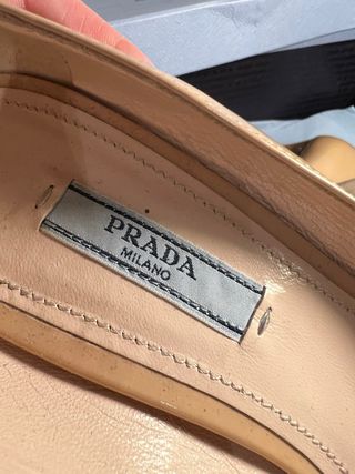 Zapatos Prada Charol Nude Talla 38