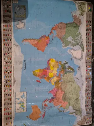 Mapa Mundi Michelin Plastificado