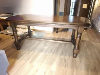 Mesa comedor extensible madera