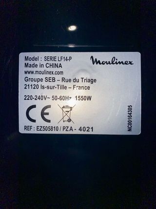 Freidora Aire Moulinex Easy Fry & Grill