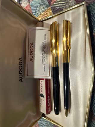 Set penne Aurora oro e nero