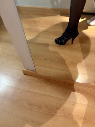 Sandalias Lodi Piel Negra Tacón Plataforma