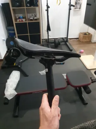 Tija Orbea OC y Sillín Selle Italia