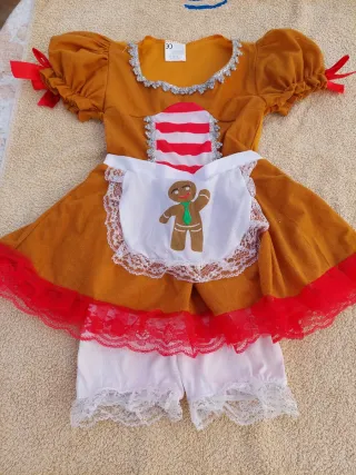 Disfraz Galleta Jengibre 3-4 años