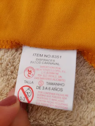 Disfraz Galleta Jengibre 3-4 años