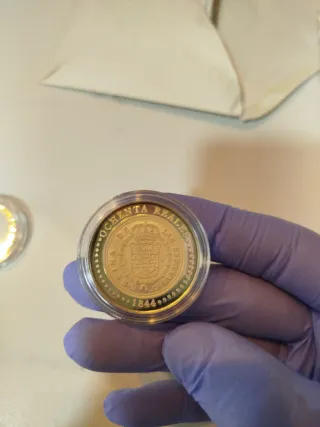 Réplica 80 Reales 1844