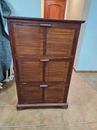 Zapatero madera teca