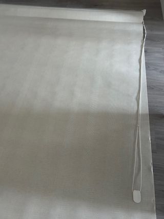 Estor enrollable beige tela