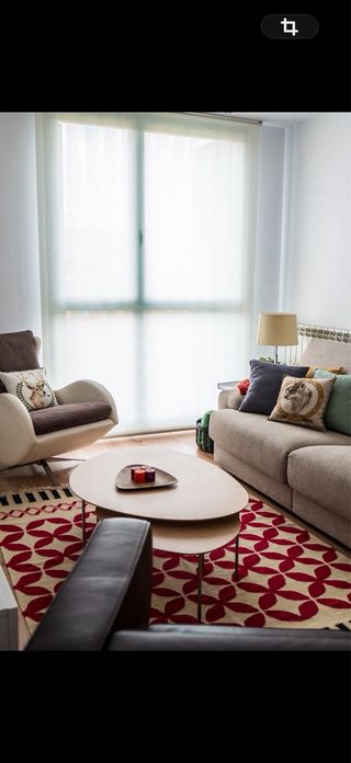 Estor enrollable beige tela