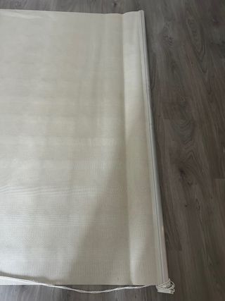 Estor enrollable beige tela