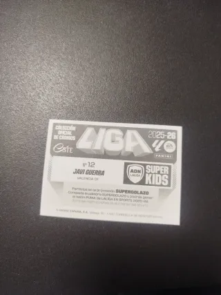 Cromos Super Kids Gavi La Liga Panini