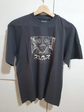 Camiseta Star Wars Pull&Bear Gris Talla S