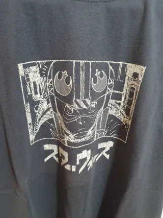 Camiseta Star Wars Pull&Bear Gris Talla S