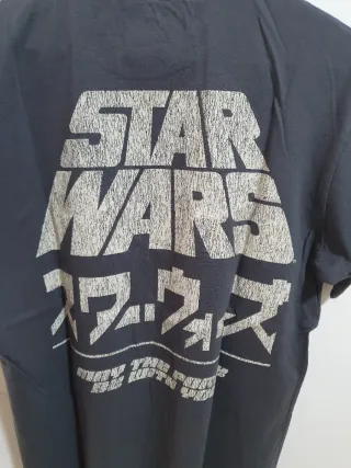 Camiseta Star Wars Pull&Bear Gris Talla S