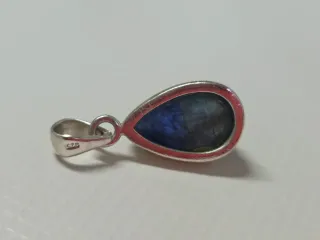 Colgante Plata 925 con Cianita Azul