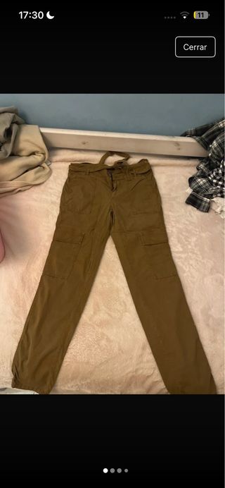 Pantalones cargo Massimo Dutti marrones