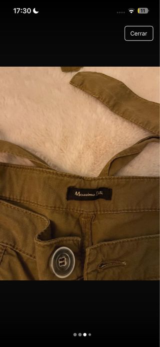 Pantalones cargo Massimo Dutti marrones