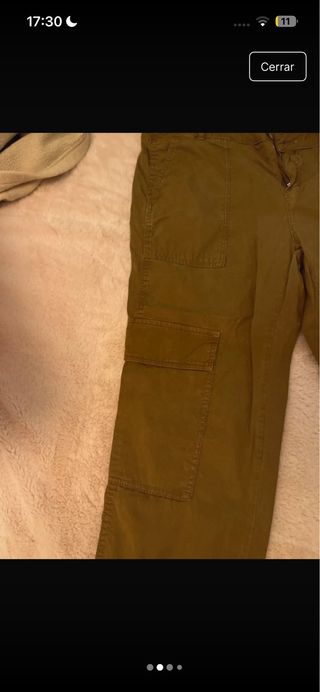 Pantalones cargo Massimo Dutti marrones