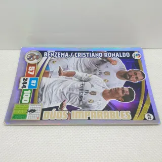 ⚽️ CROMO DE FUTBOL BENZEMA / CRISTIANO RONALDO