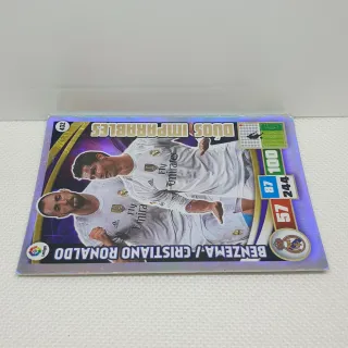 ⚽️ CROMO DE FUTBOL BENZEMA / CRISTIANO RONALDO