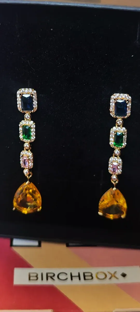 Pendientes largos brillo