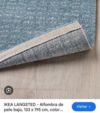 Alfombra salón verde turquesa pelo corto