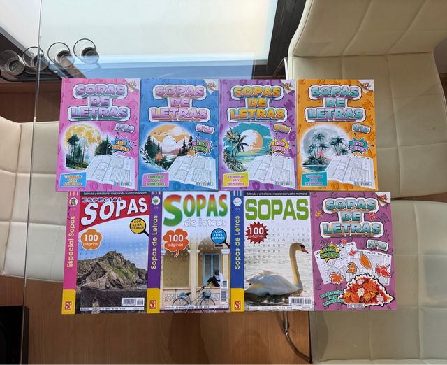 Sopa de letras en Pack de 8 Nuevos sin usar