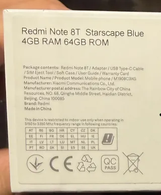 Xiaomi Redmi Note 8T Azul