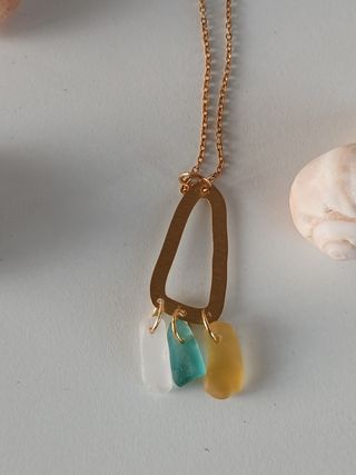 Collar cristal de mar seaglass