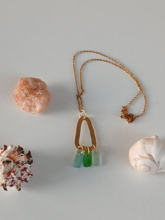 Collar cristal de mar seaglass