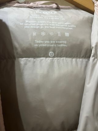 Plumas Ecoalf niña . Talla 12 años .