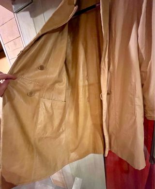 FENDI - Gabardina Vintage Piel/Textil Reversible