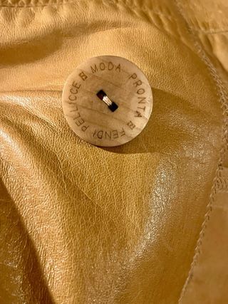 FENDI - Gabardina Vintage Piel/Textil Reversible