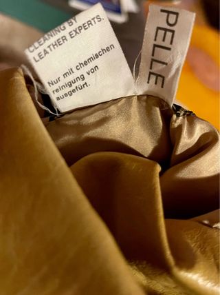 FENDI - Gabardina Vintage Piel/Textil Reversible