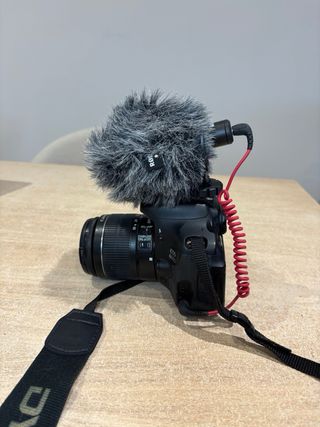 Canon EOS 600D Cámara + micro rode