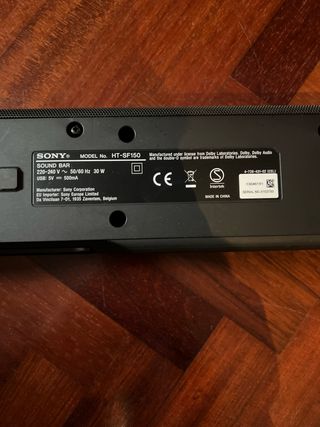 Barra de Sonido Sony HT-SF150