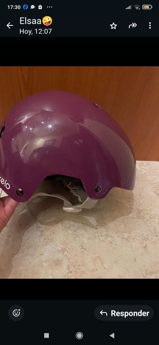 Casco Morado Talla S