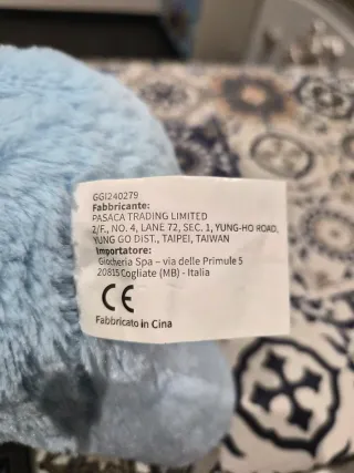 Peluche Orsetto Azzurro