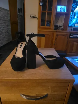 Zapatos de tacón negros Pull&Bear