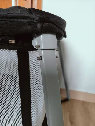 Minicuna de viaje con estampado de pájaros