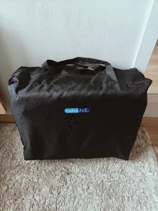 Minicuna de viaje con estampado de pájaros