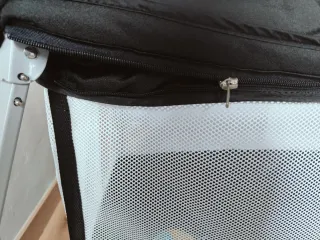 Minicuna de viaje con estampado de pájaros