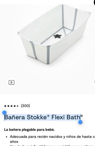 Bañera Stokke Flexi Bath Plegable Bebé