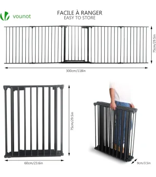 Barrera de seguridad para bebés