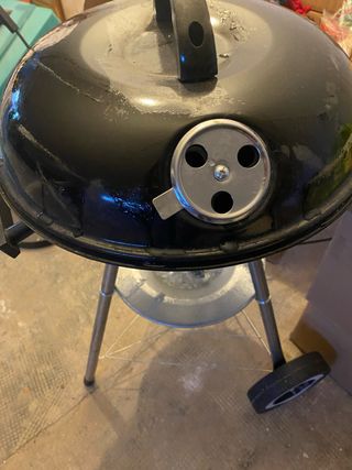 Barbacoa Lidl Negra y Plateada